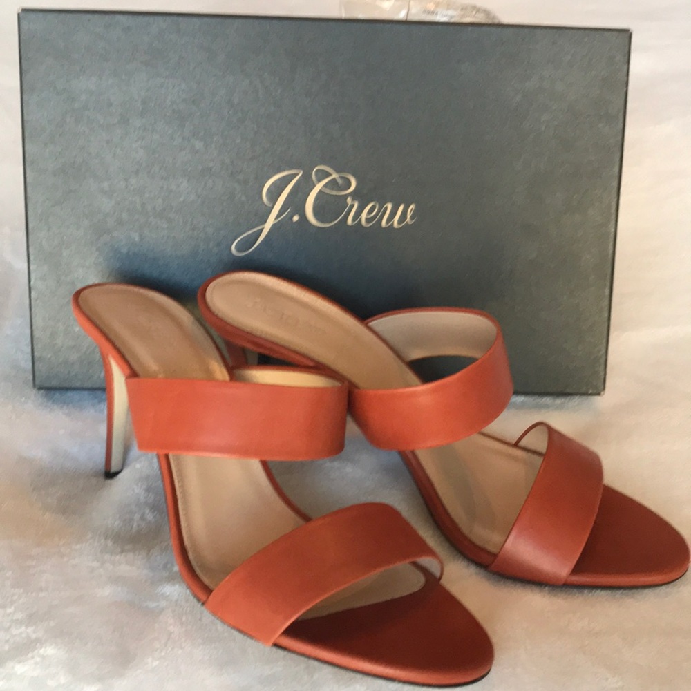 New in box, pristine J.Crew ‘17 Lena slides heels